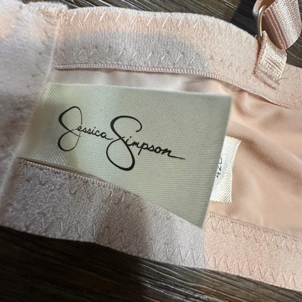 Jessica Simpson Bra bundle 42D Full‎ Coverage Lined Adjustable Straps Pink White